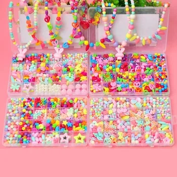 Beaded toy children diy handmade jewelry material package making bracelet beads necklace wearing beads
Beaded toy children diy handmade jewelry material package making bracelet beads necklace wearing beads