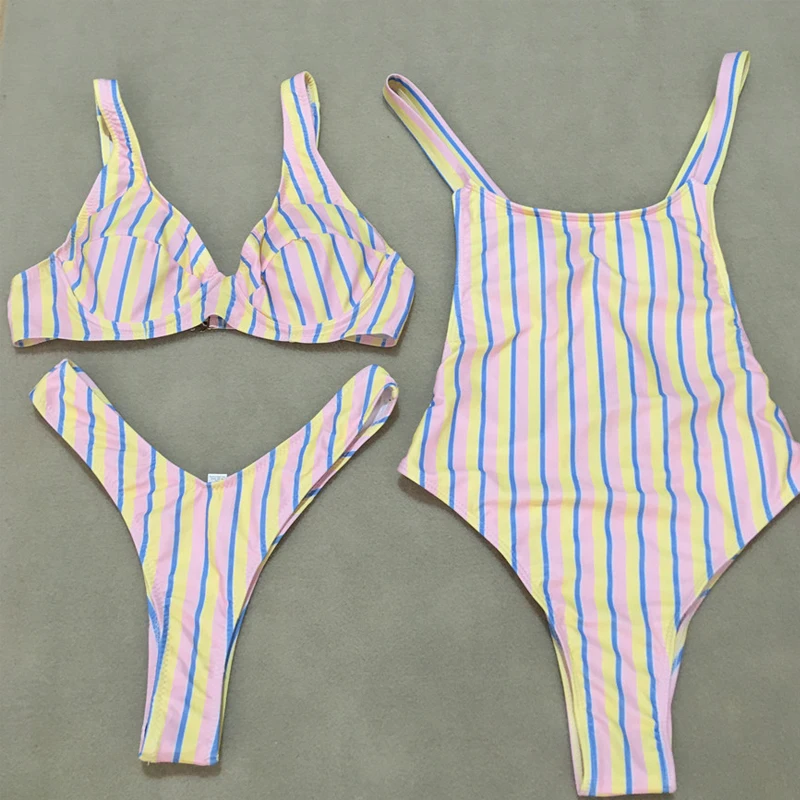 ladies' swimwear bikini for women beach wear women thong swimming suit padded bikini set 2019 striped sexy sling swimsuit brazil
ladies' swimwear bikini for women beach wear women thong swimming suit padded bikini set 2019 striped sexy sling swimsuit brazil