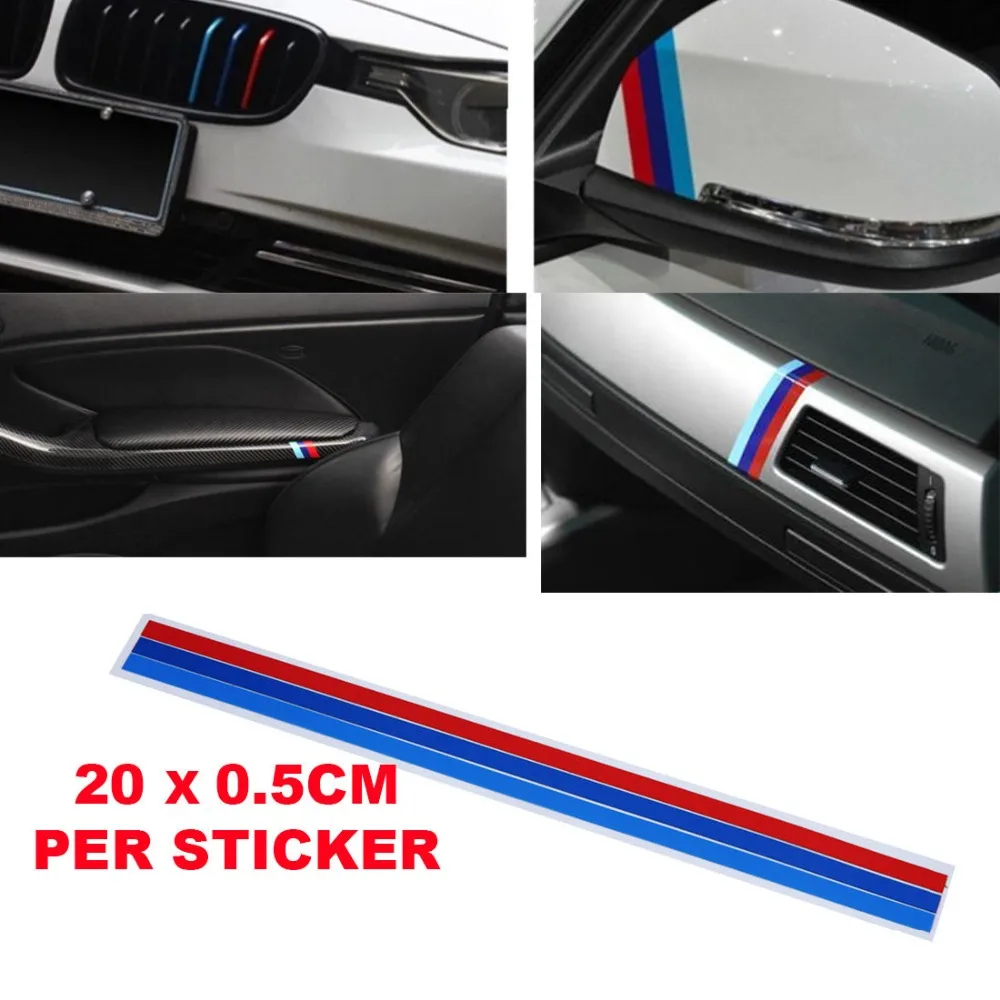 3pcs M Color Stripe Car Kidney Grille Decal Sticker For BMW Series 200*5mm Car Accessries Reflective Decal Decoration
3pcs M Color Stripe Car Kidney Grille Decal Sticker For BMW Series 200*5mm Car Accessries Reflective Decal Decoration