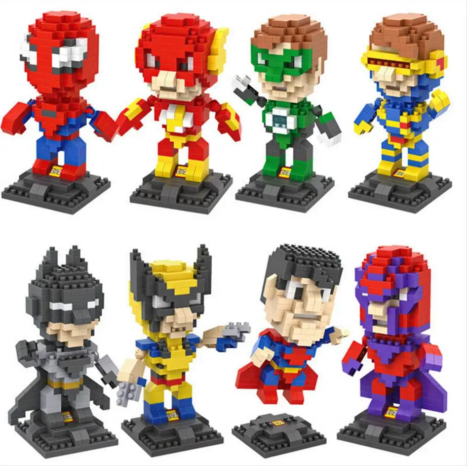 DC super heroes Justice League marvel x-man micro diamond building brick flash spidreman batman superman Wolverine nanoblock toy
DC super heroes Justice League marvel x-man micro diamond building brick flash spidreman batman superman Wolverine nanoblock toy