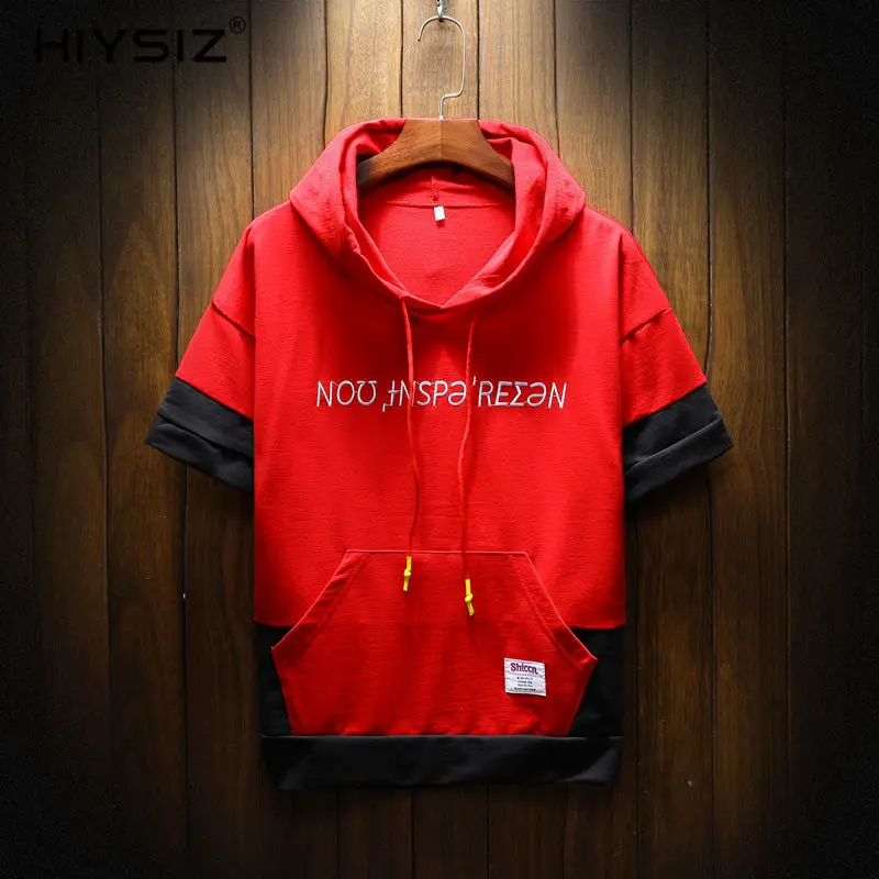 HIYSIZ NEW Hoodies 2019 hot Cotton Casual Streetwear Fashion Trend Brand letter pattern short sleeves hoodie Male Summer ST428
HIYSIZ NEW Hoodies 2019 hot Cotton Casual Streetwear Fashion Trend Brand letter pattern short sleeves hoodie Male Summer ST428