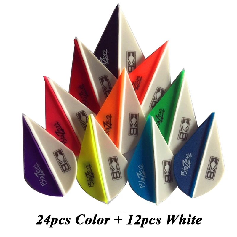36pcs High Elastic 2" Vane Plastic Hunting Arrow DIY Arrow Archery Compound Bow 24pcs Color & 12pcs White
36pcs High Elastic 2" Vane Plastic Hunting Arrow DIY Arrow Archery Compound Bow 24pcs Color & 12pcs White
