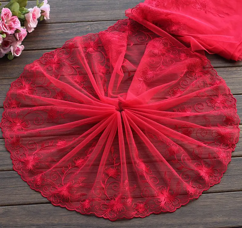 2yards/lot 23cm wide Embroidered Tulle Lace trim mesh Lace Ribbon ~red French Lace Fabric ~lovely~
2yards/lot 23cm wide Embroidered Tulle Lace trim mesh Lace Ribbon ~red French Lace Fabric ~lovely~