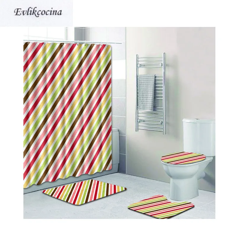 Free Shipping 4pcs Banyo Bathroom Carpet Toilet Bath Mats Set 5 Colors Stripes Tapis Salle De Bain Alfombra Bano Tapete Banheiro
Free Shipping 4pcs Banyo Bathroom Carpet Toilet Bath Mats Set 5 Colors Stripes Tapis Salle De Bain Alfombra Bano Tapete Banheiro