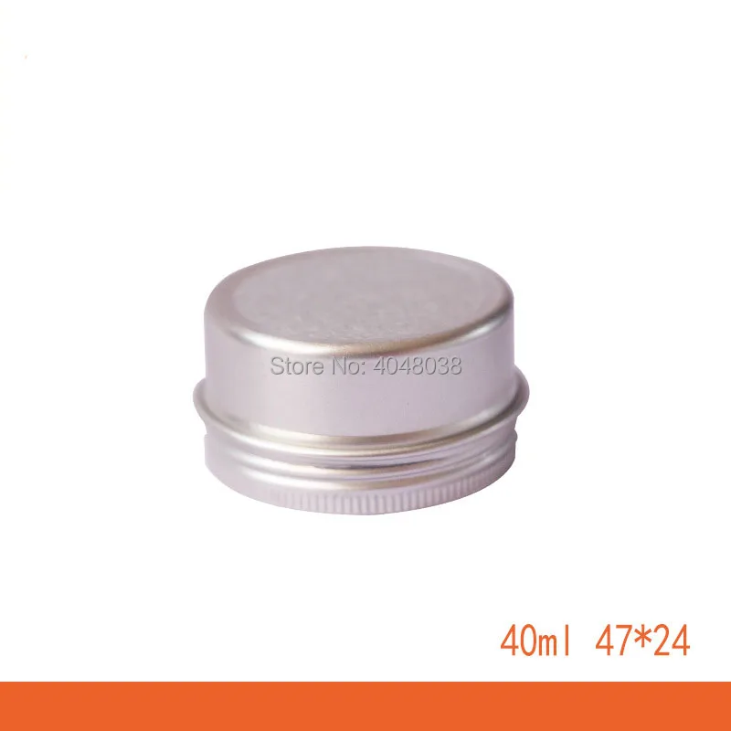 Screw Cap Pomade Packing Box 40ML Round Empty Cosmetic Cream Container Candy Box Aluminum Lip Balm Candle Jar Dia 47mm Tin Cans