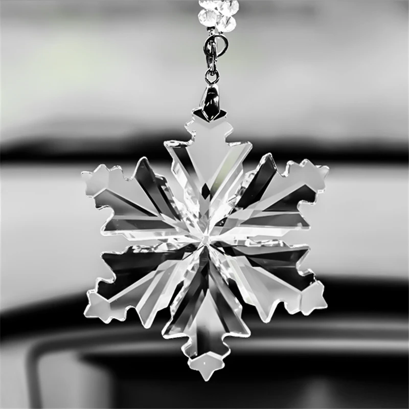 Car Pendant Crystal Large Snowflakes Ornaments Snowflake Clear Crystal Edition Car Rearview Mirror Ornament Interior Accessories
Car Pendant Crystal Large Snowflakes Ornaments Snowflake Clear Crystal Edition Car Rearview Mirror Ornament Interior Accessories