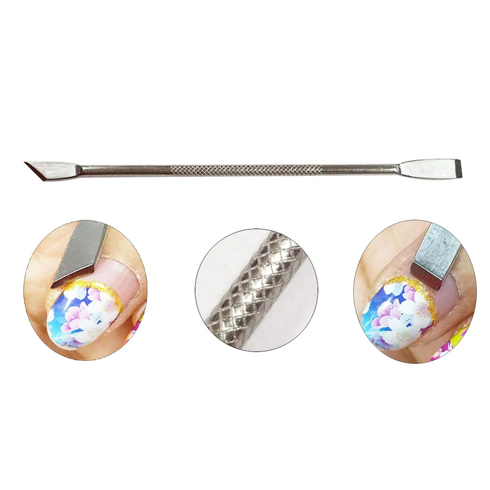 1pcs Dual-ended Stainless Steel Tool Do Not Hurt Nail Remover Pusher Anti-slip Handle Nail Art UV Gel Polish Cuticle Nail Tool
1pcs Dual-ended Stainless Steel Tool Do Not Hurt Nail Remover Pusher Anti-slip Handle Nail Art UV Gel Polish Cuticle Nail Tool