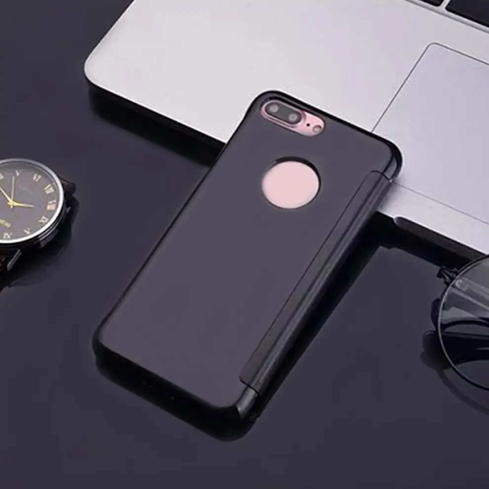 5 Pcs Black Mobile Phone Case for iphone7/8 PLUS Window Mirror Surface Protective Cover Holder Flip Type Hard Shell
5 Pcs Black Mobile Phone Case for iphone7/8 PLUS Window Mirror Surface Protective Cover Holder Flip Type Hard Shell