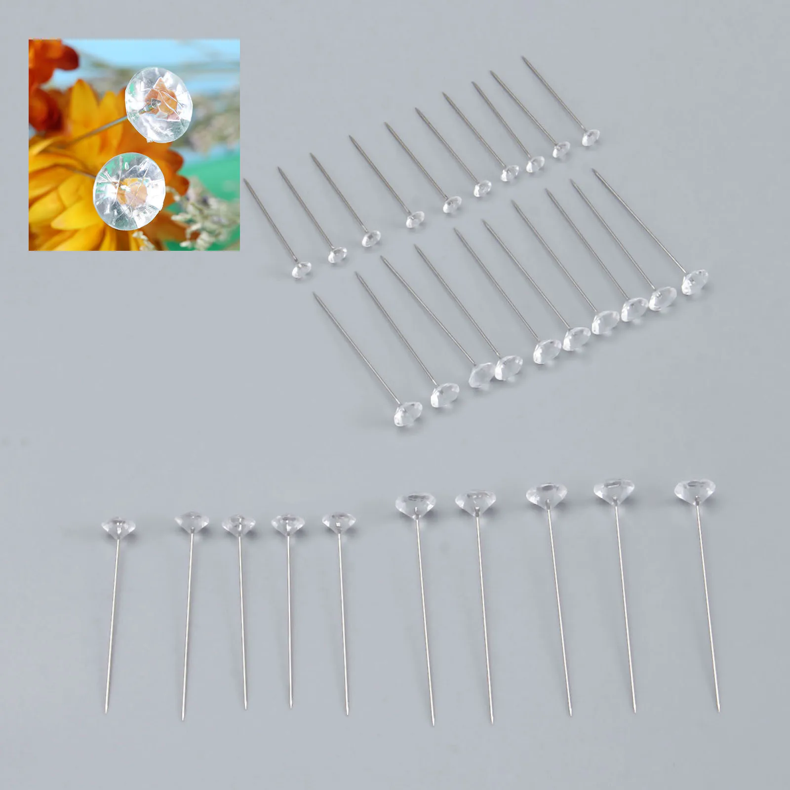 100/40/20pcs Rhinestone Head Pins DIY Dressmaking Fixing Needle Tool Sewing Pin Craft Tool Sewing Accessories
100/40/20pcs Rhinestone Head Pins DIY Dressmaking Fixing Needle Tool Sewing Pin Craft Tool Sewing Accessories