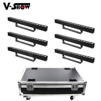 6pcs With Flightcase Led Wall Wash Lighting 18x10w Individual Control RGBW 4in1 Led Bar Dmx 512 Dj Light For Landscape
6pcs With Flightcase Led Wall Wash Lighting 18x10w Individual Control RGBW 4in1 Led Bar Dmx 512 Dj Light For Landscape