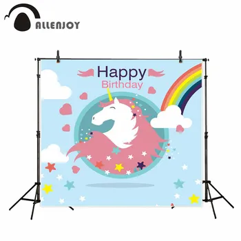 Allenjoy photographic background Rainbow Unicorn Child Birthday Cute Cartoon 250cm*250cm customize size backdrop excluding stand
Allenjoy photographic background Rainbow Unicorn Child Birthday Cute Cartoon 250cm*250cm customize size backdrop excluding stand