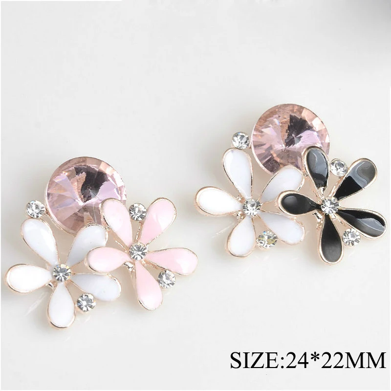 Fashion 10pcs/set 22mm*24mm Flower pearl rhinestone buttons crystal wedding decoration Diy Alloy Diamond Crystal Bow Accessories
Fashion 10pcs/set 22mm*24mm Flower pearl rhinestone buttons crystal wedding decoration Diy Alloy Diamond Crystal Bow Accessories