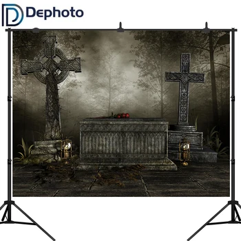 Dephoto Halloween Photo Backdrop Night Cemetery Graveyard Cross Red Rose Photography Background Photoshoot Photo Studio 
Dephoto Halloween Photo Backdrop Night Cemetery Graveyard Cross Red Rose Photography Background Photoshoot Photo Studio