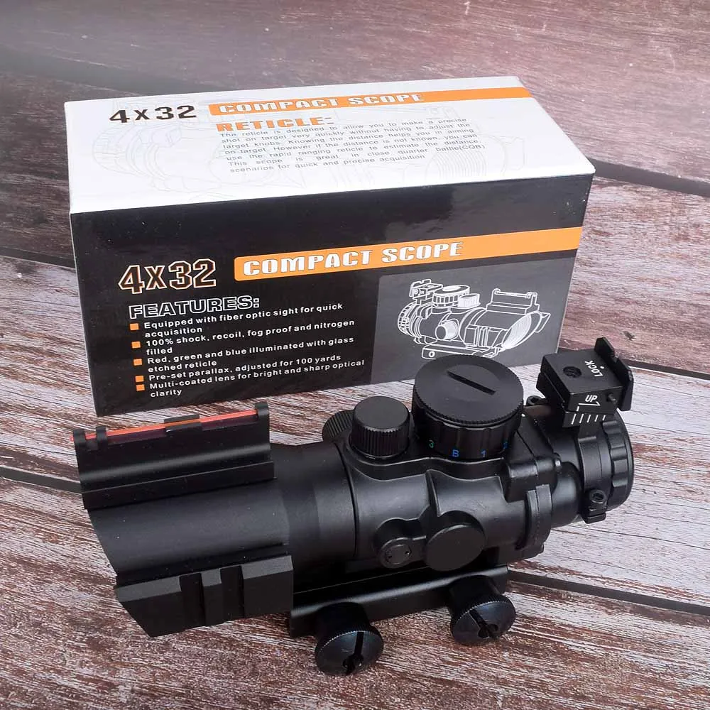 Hunting sight 4x32 Acog Riflescope 20mm Dovetail Reflex Optics Scope Sight For Hunting Gun Rifle Airsoft Sniper Magnifier Air
Hunting sight 4x32 Acog Riflescope 20mm Dovetail Reflex Optics Scope Sight For Hunting Gun Rifle Airsoft Sniper Magnifier Air