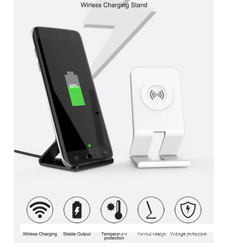 Qi Wireless Charger Stand Charging Pad Dock For iPhone X 8/8 Plus Samsung Note 8 High Speed Certified Cell Phone Accessories
Qi Wireless Charger Stand Charging Pad Dock For iPhone X 8/8 Plus Samsung Note 8 High Speed Certified Cell Phone Accessories