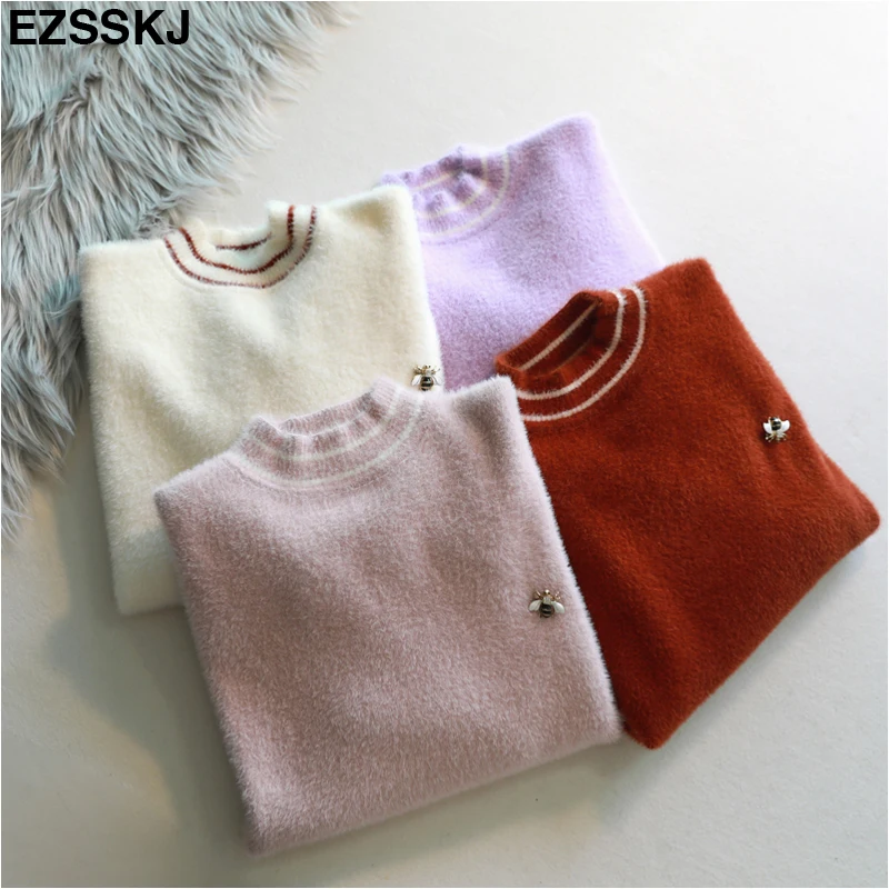autumn winter mink thick mohair sweater pullover jumper for women new loose oversized warm female fur sweater jumper long sleeve
autumn winter mink thick mohair sweater pullover jumper for women new loose oversized warm female fur sweater jumper long sleeve