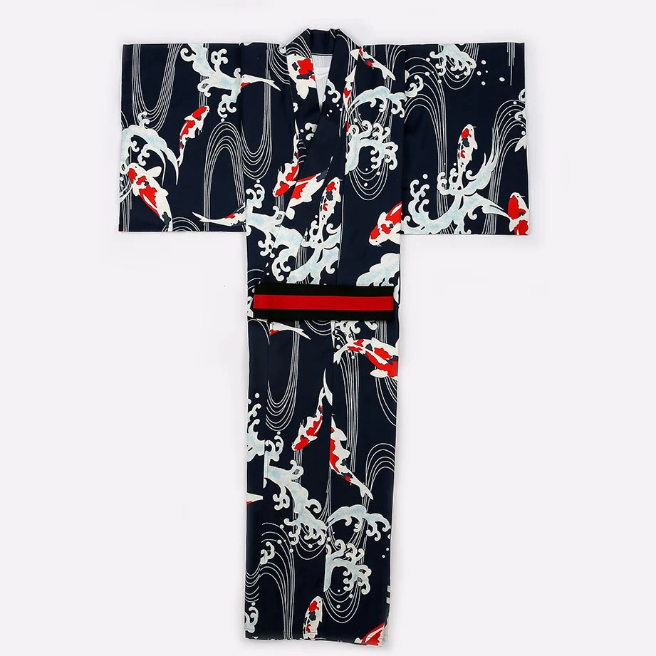 Traditional Men Kimono Yukata With Belt Casual Male Bathrobe Gowns Japanese Style Robe Clothing Classic Printed Samurai Costumes
Traditional Men Kimono Yukata With Belt Casual Male Bathrobe Gowns Japanese Style Robe Clothing Classic Printed Samurai Costumes