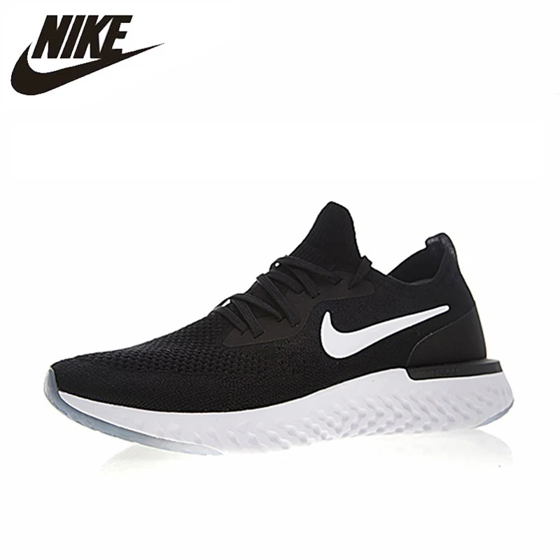 

Nike Epic React Flyknit Men Running Shoes Black Professional Sport Sneakers For Men AQ0067