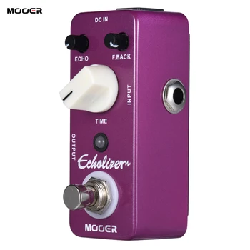 MOOER Echolizer Delay Guitar Effect Pedal True Bypass Full Metal Shell with 3 control knobs ECHO F.BACK TIME 
MOOER Echolizer Delay Guitar Effect Pedal True Bypass Full Metal Shell with 3 control knobs ECHO F.BACK TIME