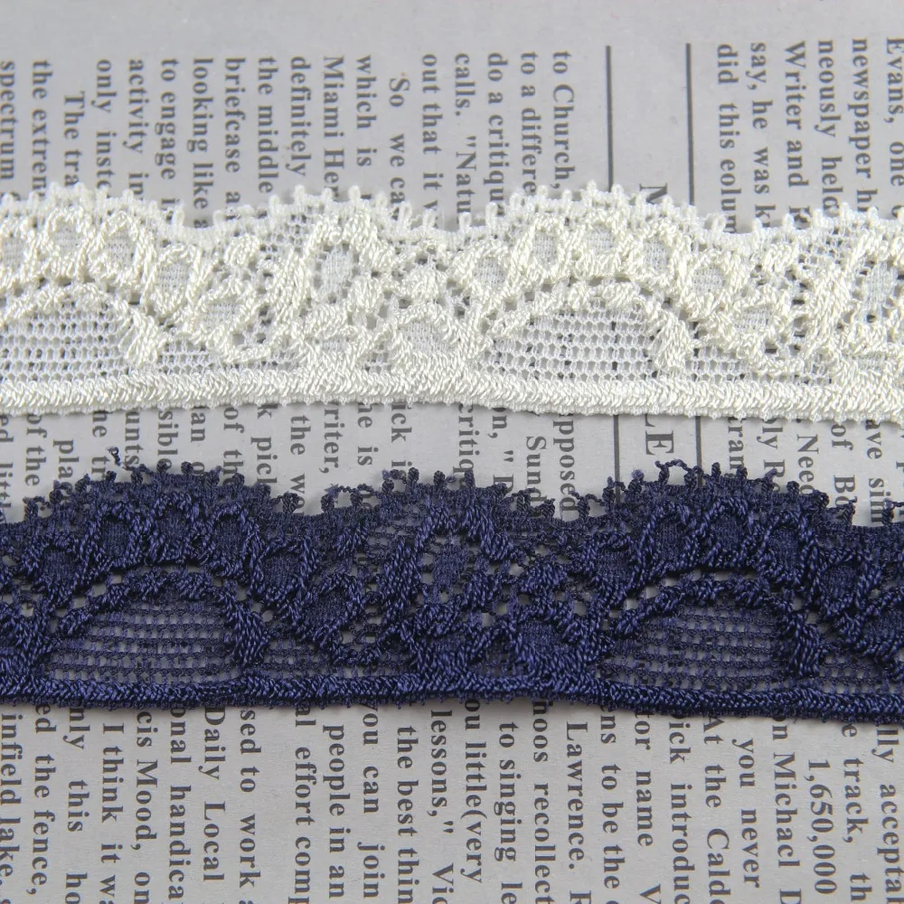 40 yards/lot 20mm width navy blue&beige Elastic Stretch Lace trim sewing/garment/clothes headband accessories
40 yards/lot 20mm width navy blue&beige Elastic Stretch Lace trim sewing/garment/clothes headband accessories