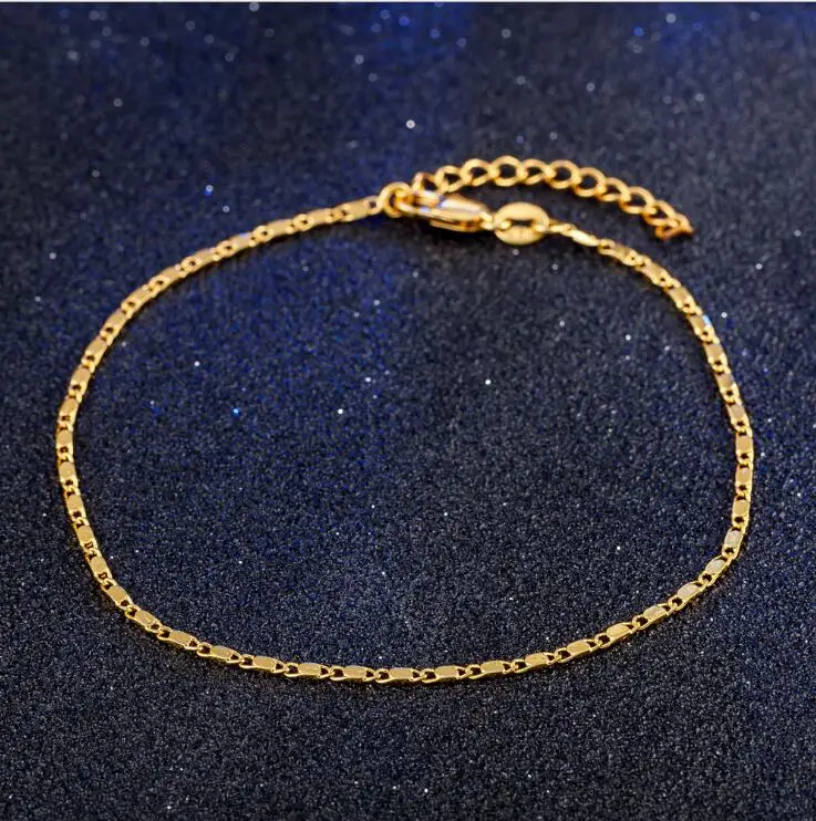 2MM Top Quality Gold Women Anklets Jewelry Fashion Silver 925 Bracelets For Women Party Accessories Girl Lady Birthday Gift
2MM Top Quality Gold Women Anklets Jewelry Fashion Silver 925 Bracelets For Women Party Accessories Girl Lady Birthday Gift