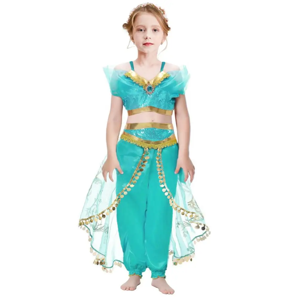 Children Cosplay Costume Halloween Ala Shen Molly Princess Sequined Top + Culottes 2 PCS Set 4 6 8 10 Teenager Girls Suits
Children Cosplay Costume Halloween Ala Shen Molly Princess Sequined Top + Culottes 2 PCS Set 4 6 8 10 Teenager Girls Suits