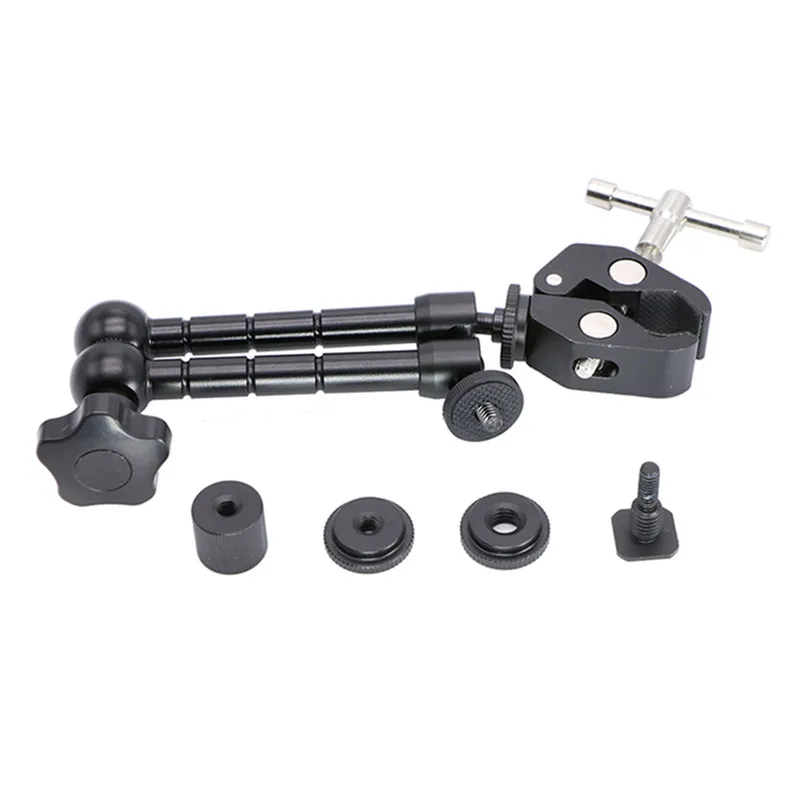 11Inch Adjustable Friction Articulating Magic Arm+ Super Clamp for DSLR Rig LCD Monitor LED Flash Light Camera Accessories
11Inch Adjustable Friction Articulating Magic Arm+ Super Clamp for DSLR Rig LCD Monitor LED Flash Light Camera Accessories