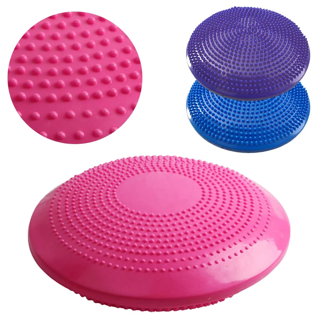 33x33cm Durable Inflatable Yoga Massage Ball Sports Gym Fitness Yoga Wobble Balance Disc Stability Massage Cushion Mat With Pump
33x33cm Durable Inflatable Yoga Massage Ball Sports Gym Fitness Yoga Wobble Balance Disc Stability Massage Cushion Mat With Pump