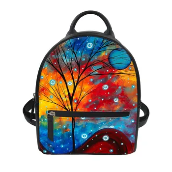 THIKIN Women's Custom Shoulder Bag Colorful Trees Pattern School Bags For Teenage Fashion Girl Small Backpack High Quality Mini
THIKIN Women's Custom Shoulder Bag Colorful Trees Pattern School Bags For Teenage Fashion Girl Small Backpack High Quality Mini