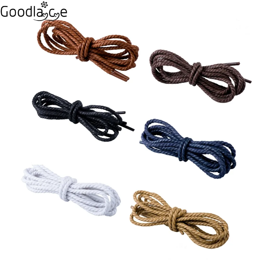 Round Twisted Waxed Shoelaces Cotton Shoe Laces with Wax Coating 6 Various Colors 60cm 70cm 90cm 100cm
Round Twisted Waxed Shoelaces Cotton Shoe Laces with Wax Coating 6 Various Colors 60cm 70cm 90cm 100cm