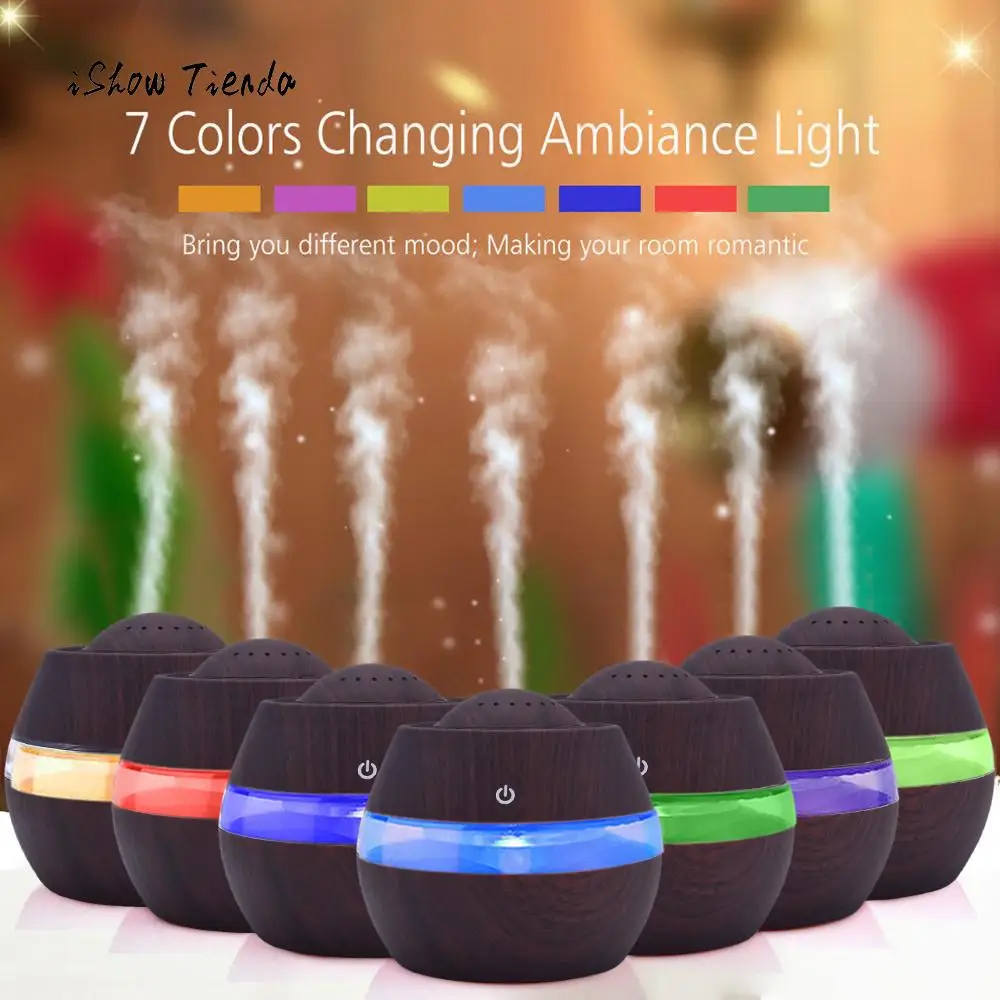 Wood grain Humidifier Air Aroma Essential Oil Diffuser LED Light Ultrasonic Aroma Aromatherapy USB Mini ultrasonic humidifie
Wood grain Humidifier Air Aroma Essential Oil Diffuser LED Light Ultrasonic Aroma Aromatherapy USB Mini ultrasonic humidifie