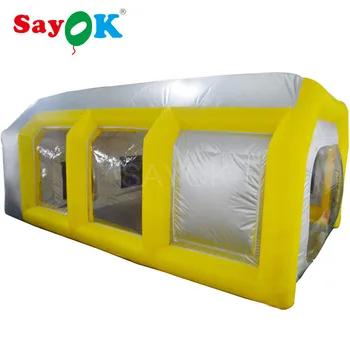 Yellow&Silver Inflatable Paint Booth Portable Inflatable Spray Booth Car Truck Paint Tent with Filter System for Car Painting 
Yellow&Silver Inflatable Paint Booth Portable Inflatable Spray Booth Car Truck Paint Tent with Filter System for Car Painting