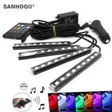 Wireless Remote/Music/Voice Control Car RGB LED Neon Interior Light Lamp Atmosphere Strip Decorative Lights Auto Accessories
Wireless Remote/Music/Voice Control Car RGB LED Neon Interior Light Lamp Atmosphere Strip Decorative Lights Auto Accessories