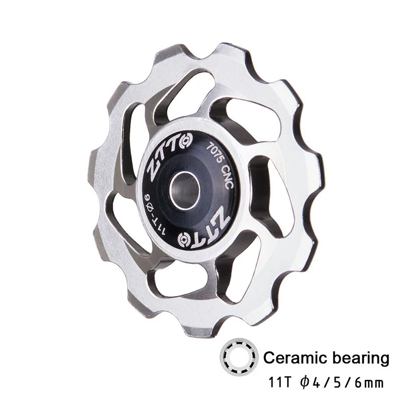 11T Bicycle Rear Derailleur Jockey Wheel Ceramic Bearing Pulley CNC Road Bike Guide Roller KH889
11T Bicycle Rear Derailleur Jockey Wheel Ceramic Bearing Pulley CNC Road Bike Guide Roller KH889