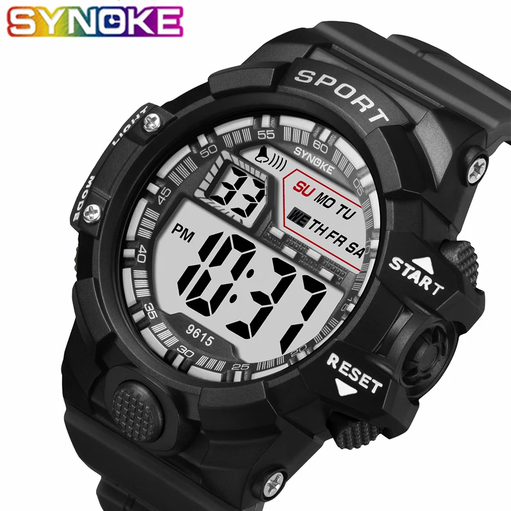 SYNOKE Digital Watch Men Children's Digital Military Sport Student Watches LED Silicone Waterproof Watch Wristwatch Mens Relogio
SYNOKE Digital Watch Men Children's Digital Military Sport Student Watches LED Silicone Waterproof Watch Wristwatch Mens Relogio