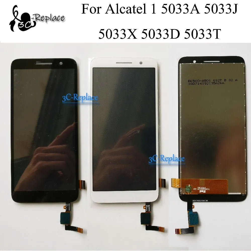 Black/White 4.9 inch For Alcatel 1 5033 5033A 5033J 5033X 5033D 5033T LCD DIsplay + Touch Screen Digitizer Assembly Replacement
Black/White 4.9 inch For Alcatel 1 5033 5033A 5033J 5033X 5033D 5033T LCD DIsplay + Touch Screen Digitizer Assembly Replacement