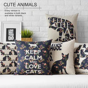 silhouette cat cushion,Simple trend cartoon cats bar Pillow cushion Linen pillowcase sofa cushions home decorative Pillows 
silhouette cat cushion,Simple trend cartoon cats bar Pillow cushion Linen pillowcase sofa cushions home decorative Pillows