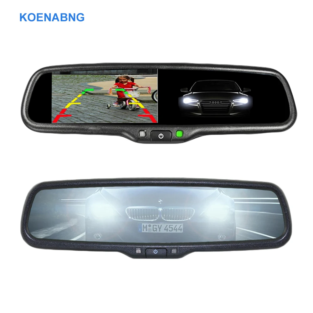 

Electronic Auto Dimming 4.3 TFT LCD HD 800*480 Special Bracket Car Rear View Rearview Mirror Monitor for Toyota Hyundai Nissan