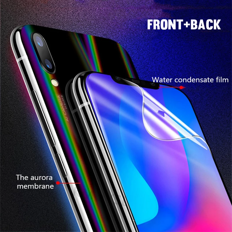 6D Full Cover Soft Hydrogel Film On For Huawei P Smart Plus P20 Lite Pro Nova 3 3i 4 Honor 8X 10 V20 Front + Aurora Back Film
6D Full Cover Soft Hydrogel Film On For Huawei P Smart Plus P20 Lite Pro Nova 3 3i 4 Honor 8X 10 V20 Front + Aurora Back Film