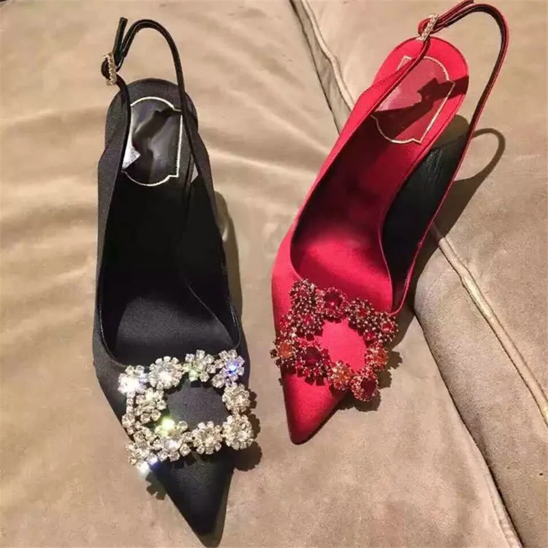 Bridal Wedding Sandals Women High Heels Champagne Color Bridesmaid Crystal Diamond Satin Material Ankle Strap Bridesmaid Shoes
Bridal Wedding Sandals Women High Heels Champagne Color Bridesmaid Crystal Diamond Satin Material Ankle Strap Bridesmaid Shoes