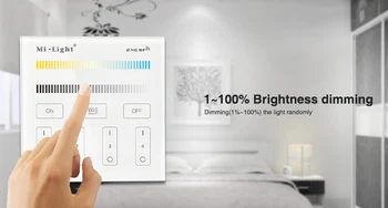 Milight B2 4-Zone CCT Adjust Smart Panel Remote Controller color temperature and brightness dimmer for led strip light lamp bulb
Milight B2 4-Zone CCT Adjust Smart Panel Remote Controller color temperature and brightness dimmer for led strip light lamp bulb