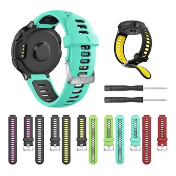 Alloyseed Replacement Soft Silicone Watch Band Bracelet Watchstrap with Screwdrivers For Garmin Forerunner 735XT 620 630
Alloyseed Replacement Soft Silicone Watch Band Bracelet Watchstrap with Screwdrivers For Garmin Forerunner 735XT 620 630
