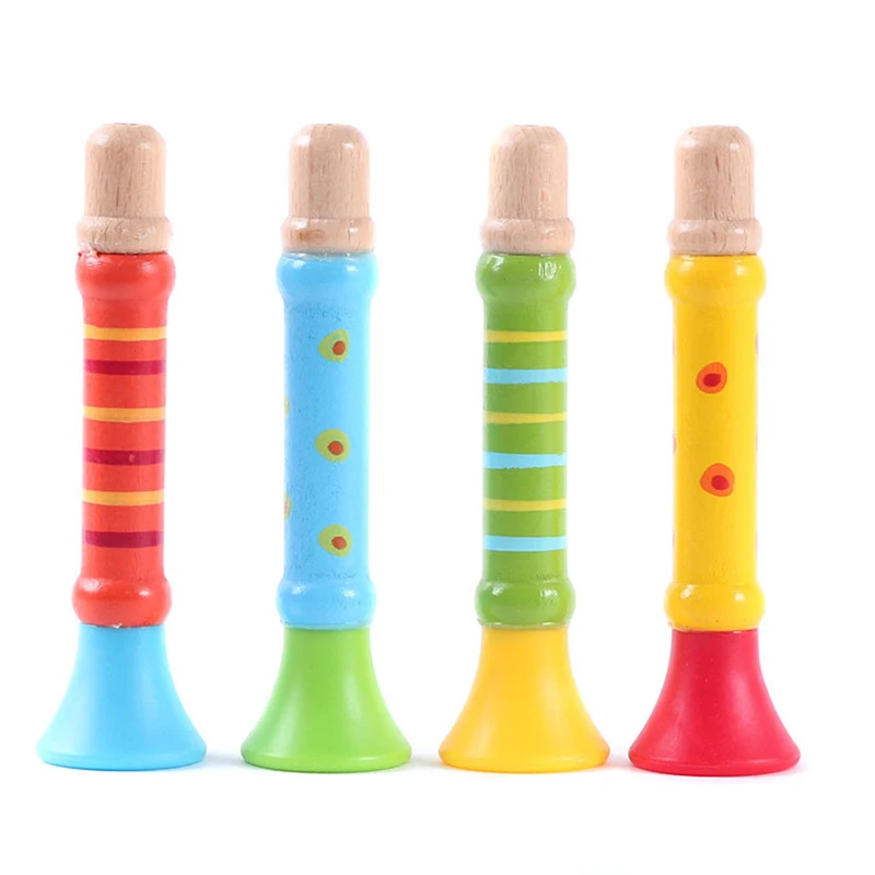 High Quality Baby Wooden Toy Horn Hooter Trumpet Multi-Color Instruments Music Toys Infant Playing Type Childrens Day Gift
High Quality Baby Wooden Toy Horn Hooter Trumpet Multi-Color Instruments Music Toys Infant Playing Type Childrens Day Gift