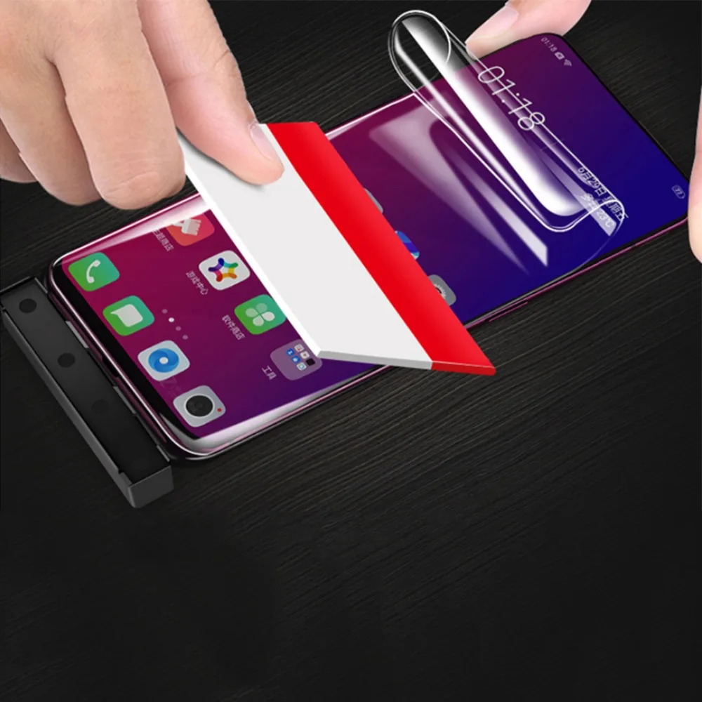 

Full Cover Screen Protector For OPPO Find X R17 F11 Pro R15X A7 Reno 10 Hydrogel Protective Film Front & Back Nano Guard Film)