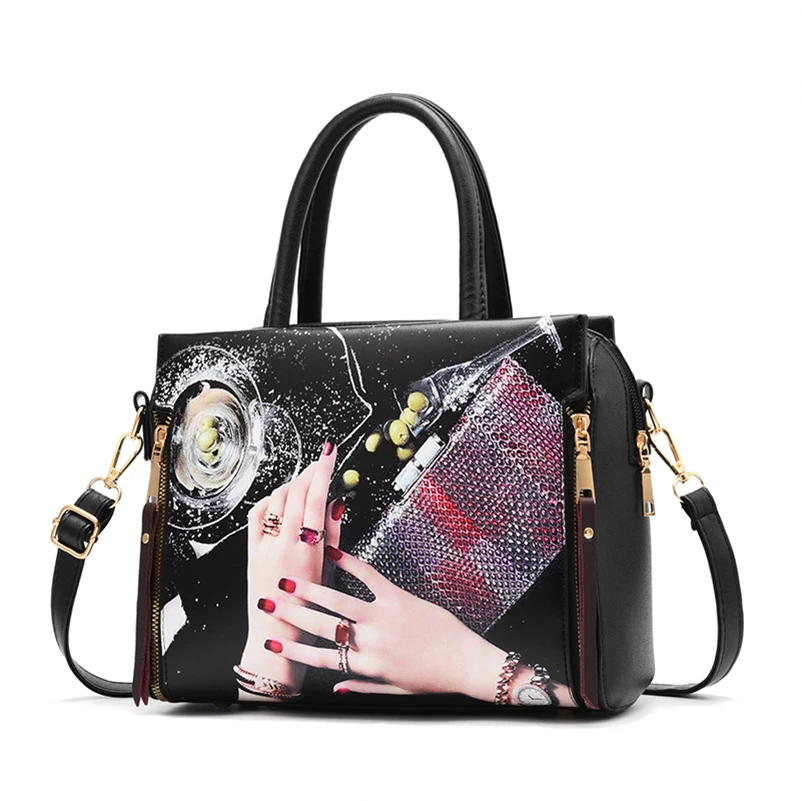 Nevenka Women Handbag PU Leather Bag Brand Tote Female Style Evening Bags Zipper High Quality Bag Lady Original Design Bags Sac03
