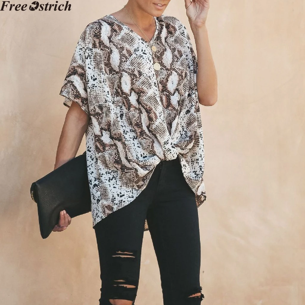 Women's Summer Short Sleeve T-Shirt Plus Size Fashion Leopard Print Loose Tops Casual O-neck Sexy Snake Tshirt
Women's Summer Short Sleeve T-Shirt Plus Size Fashion Leopard Print Loose Tops Casual O-neck Sexy Snake Tshirt