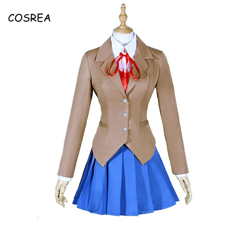 Doki Doki Literature Club Monika Top Shirt Skirts White Blouse Suits Long Sleeve Coat Women Cosplay Costumes School Uniforms
Doki Doki Literature Club Monika Top Shirt Skirts White Blouse Suits Long Sleeve Coat Women Cosplay Costumes School Uniforms