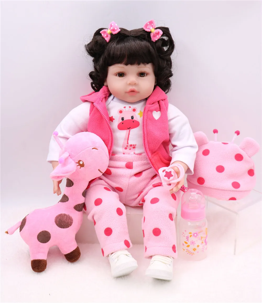 55CM bebe doll reborn adorable Silicone reborn toddler girl vinyl princess doll bebes reborn bonecas girl toys gift
55CM bebe doll reborn adorable Silicone reborn toddler girl vinyl princess doll bebes reborn bonecas girl toys gift