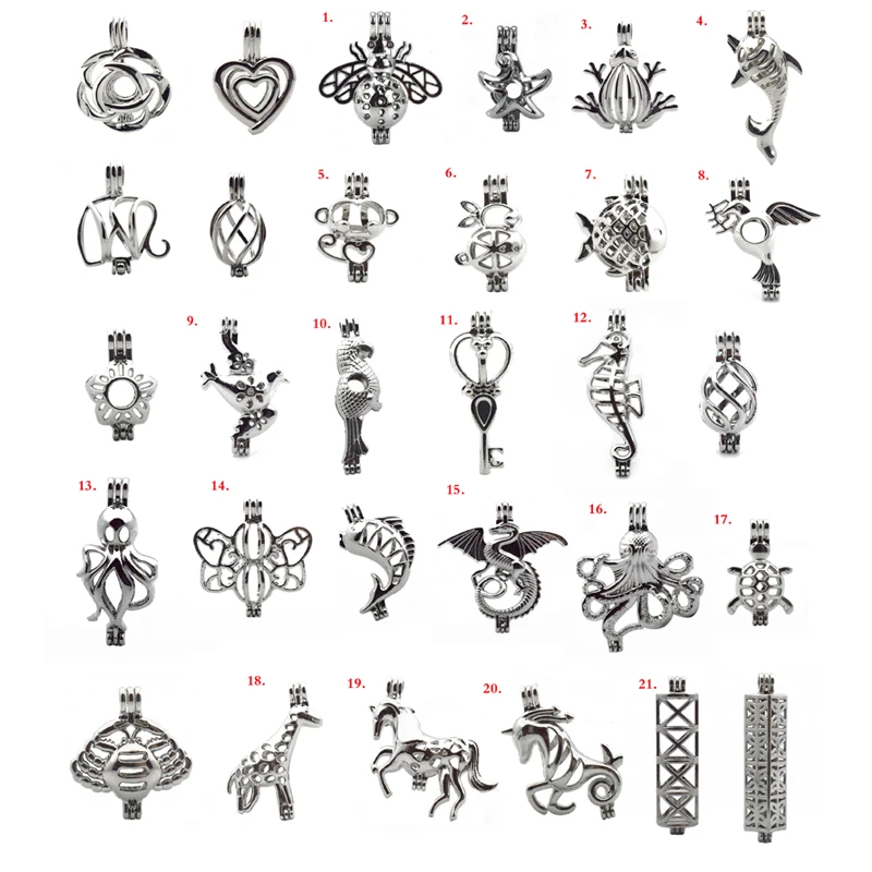 More Than 20 styles Pearl Cage Jewelry Findings Cage Pendant Essential Oil Diffuser Oyster Pearl For Women Girl
More Than 20 styles Pearl Cage Jewelry Findings Cage Pendant Essential Oil Diffuser Oyster Pearl For Women Girl