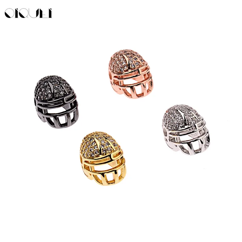 OIQUEI 4 Color CZ American Football Helmet Copper Beads Fit To Make Bracelet Jewelry Cubic Zirconia DIY Spacer Beads Wholesale
OIQUEI 4 Color CZ American Football Helmet Copper Beads Fit To Make Bracelet Jewelry Cubic Zirconia DIY Spacer Beads Wholesale